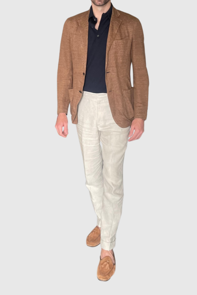 Casual linen jacket for men - Sartorial Guy